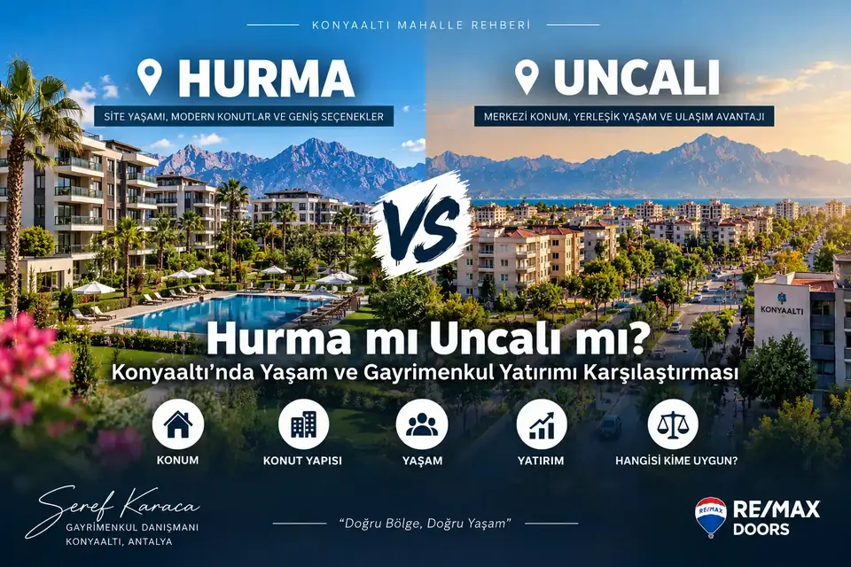 Hurma mı Uncalı mı? Konyaaltı'nda Yaşam ve Gayrimenkul Yatırımı Karşılaştırması